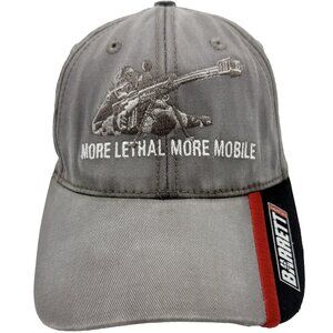 VTG BARRETT “More Lethal More Mobile” Gray Tactical Cap Rifle Sniper Logo Hat